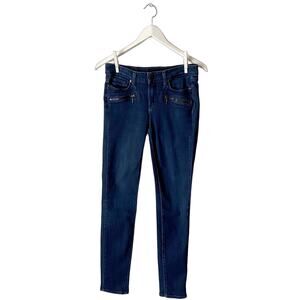 Paige Indio Zip Skinny Jeans Size 28